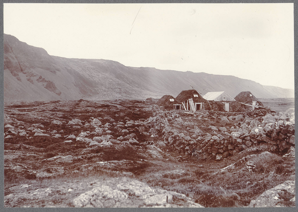 Lava fall, Herdísarvík, near Krísuvík.