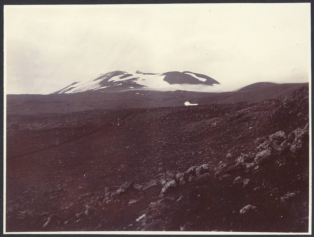 Hekla from below last snow.