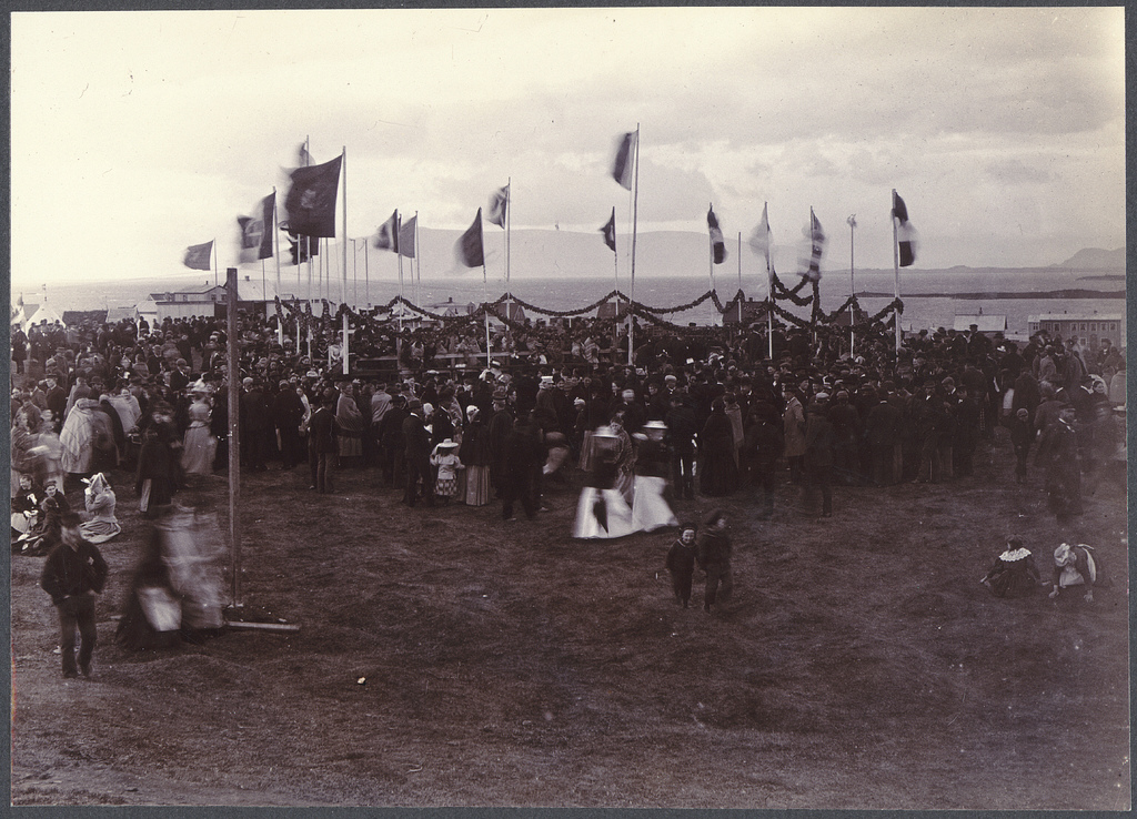 Reykjavík. National celebration, 1898.