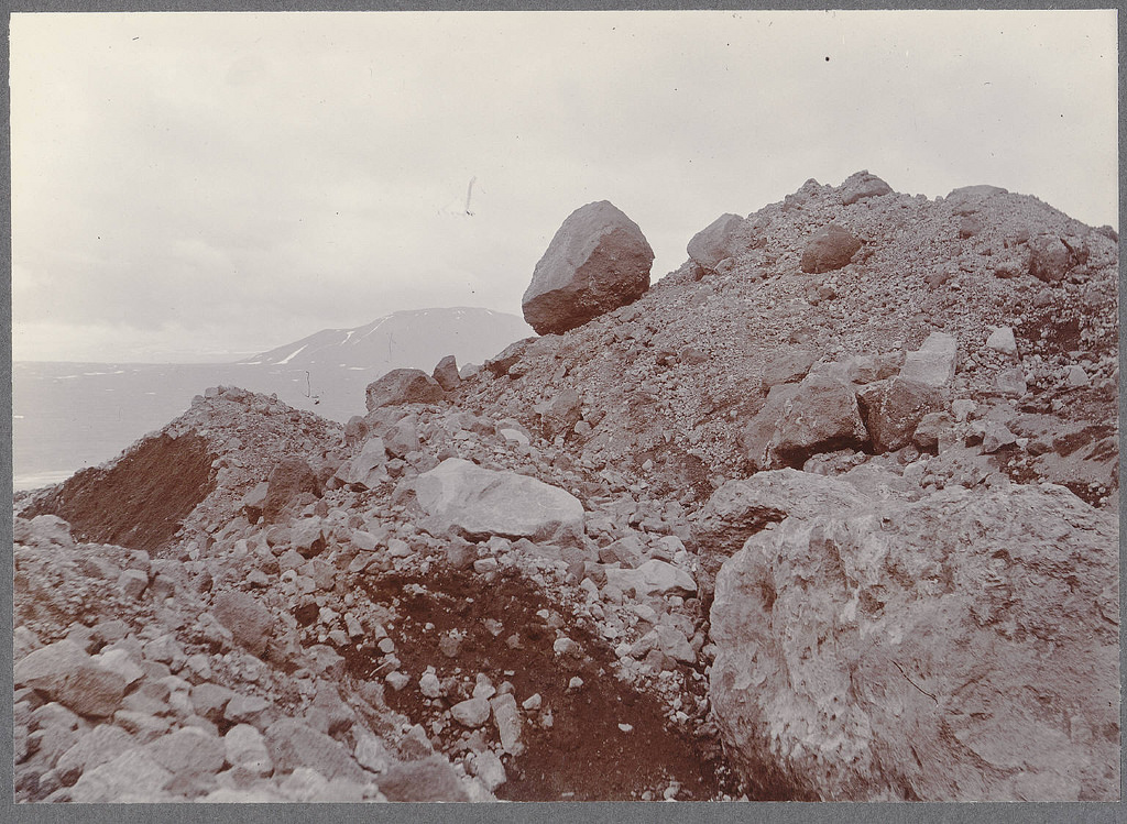 The moraine of Hrútafell, Central Iceland.