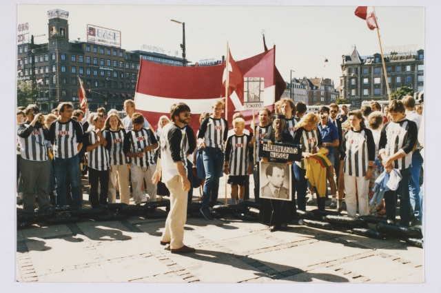 Meeleavaldus NSVL saatkonna ees Balti Tribunali ajal Kopenhaagenis 1985