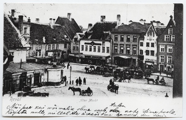 Tallinn, Raekoja plats, Vaekoja kõrvalmaja, lammutatud 1926.