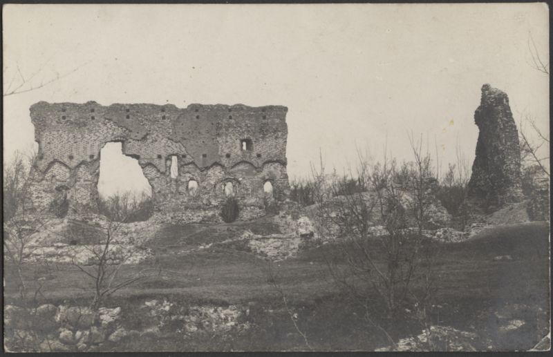 fotopostkaart, Viljandi, Kaevumägi, Suurmüür, u 1918, foto Hallikas & Teng (Viljandi)