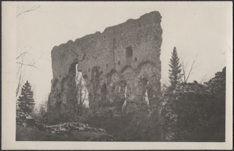fotopostkaart, Viljandi, Kaevumägi, Suurmüür, u 1925