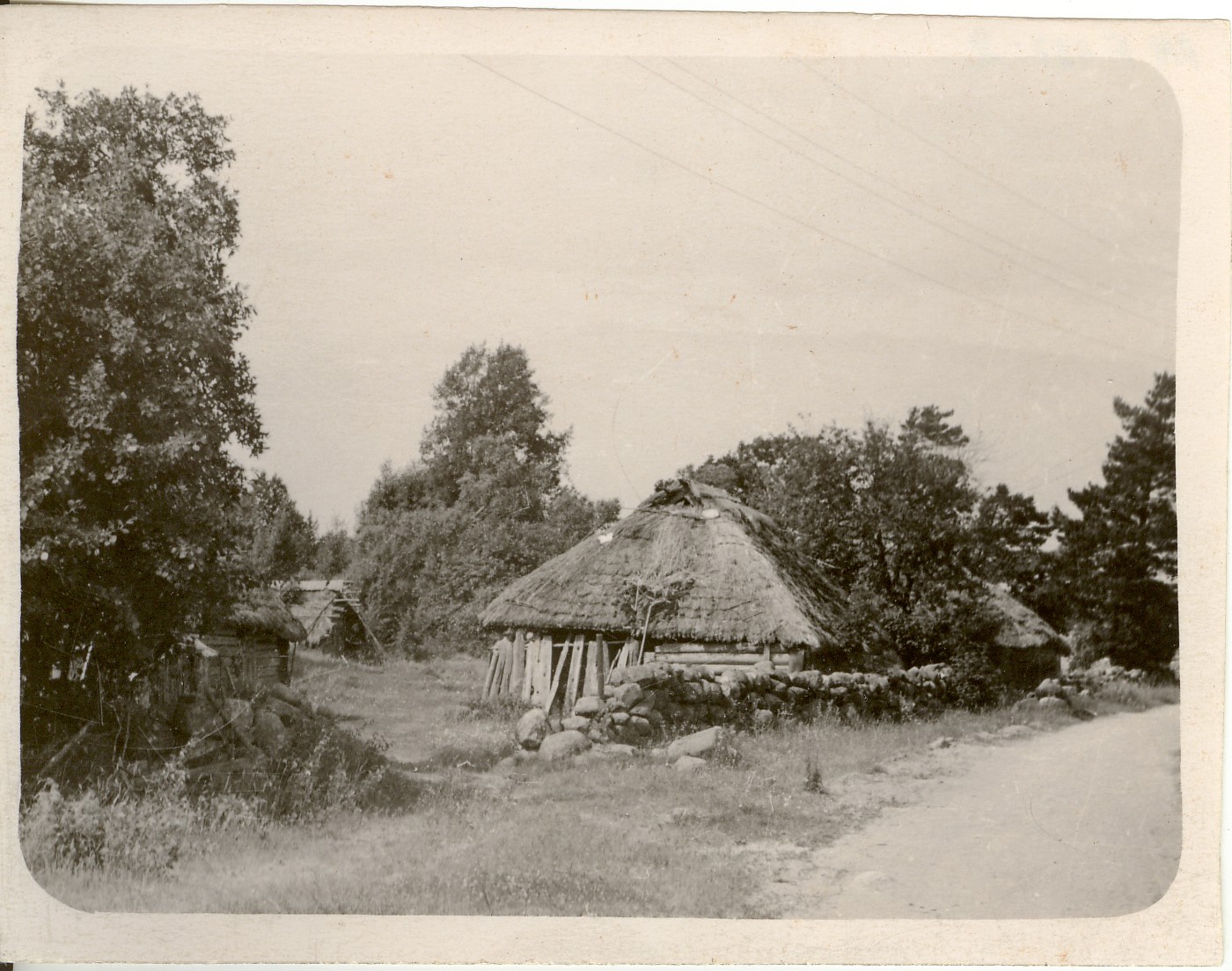 foto, ja negatiiv, talumaja Kihnu saarel 1958.a.