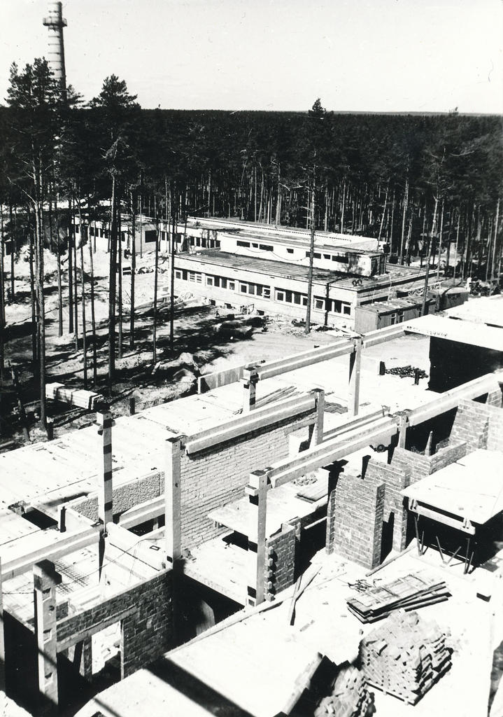 Foto. Vaade ehitatavale Võru keskhaiglale 1979.a.
