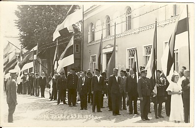 foto, Võidupüha tähistamine Paides 1936.a.