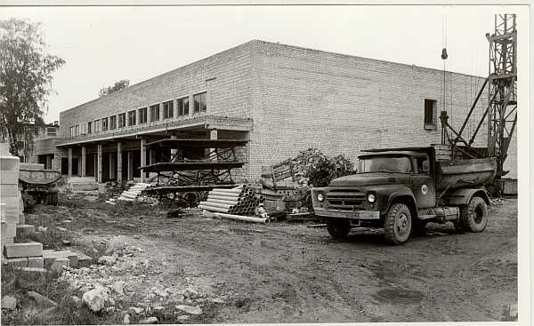 foto, Paide RTK Türi uue kaubanduskeskuse ehitus 1984.a.