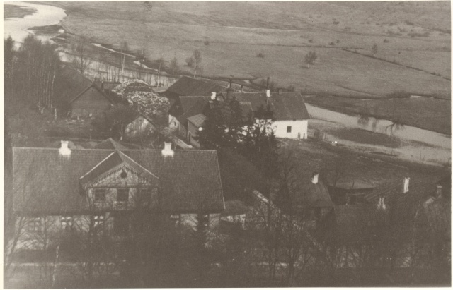 fotokoopia, vaade Paide Vallimäelt Veski tänava suunas 20.saj. alguses