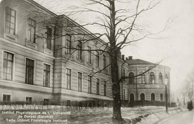 Fotopostkaart - Tartu Ülikooli Füsioloogia Instituut,  1928
