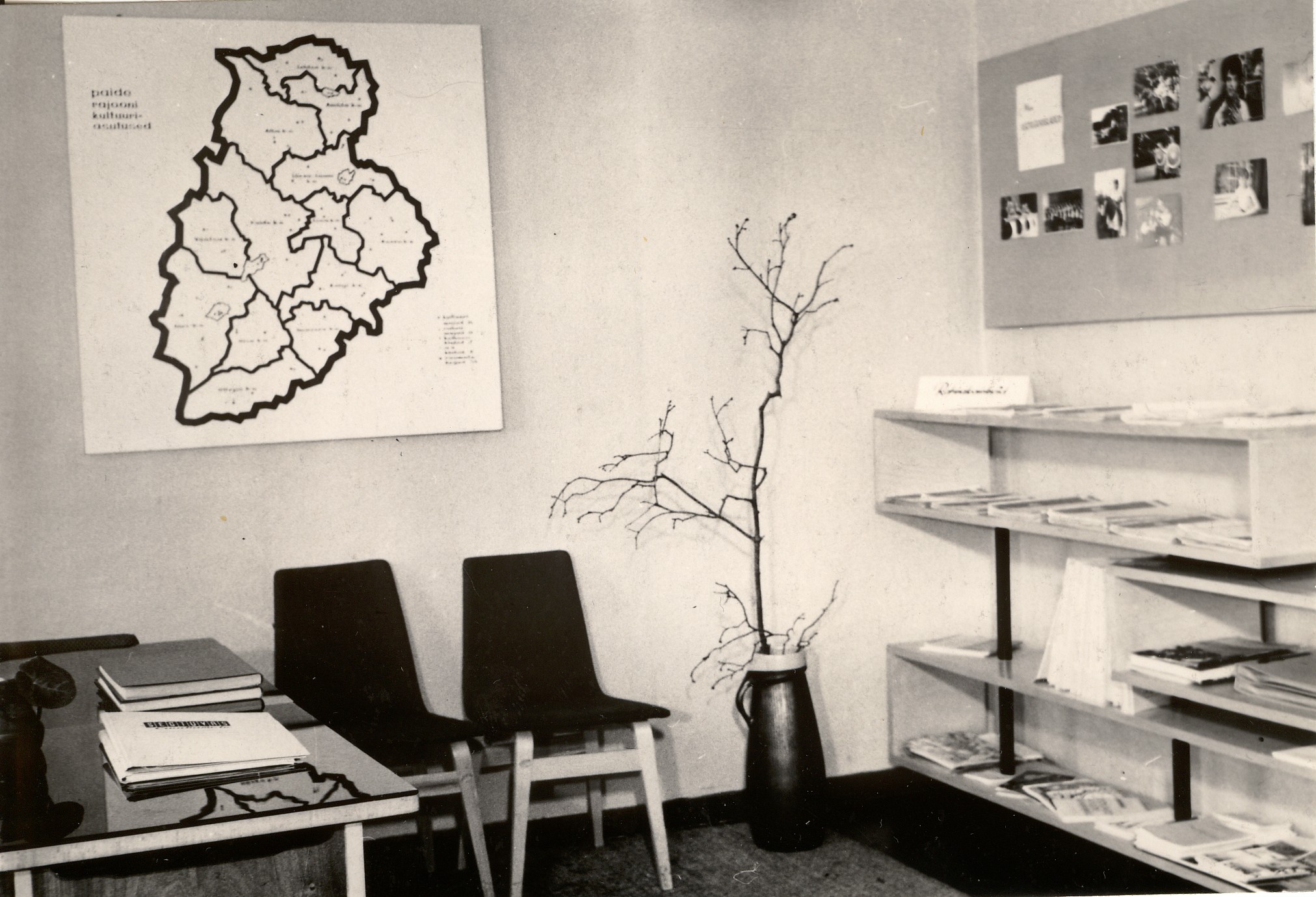 foto, Paide rajooni kultuurimaja metoodiline kabinet 1960-ndate lõpus