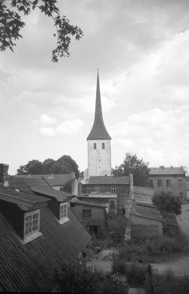 Vaade Rakvere Vallimäelt Kolmainu kirikule
