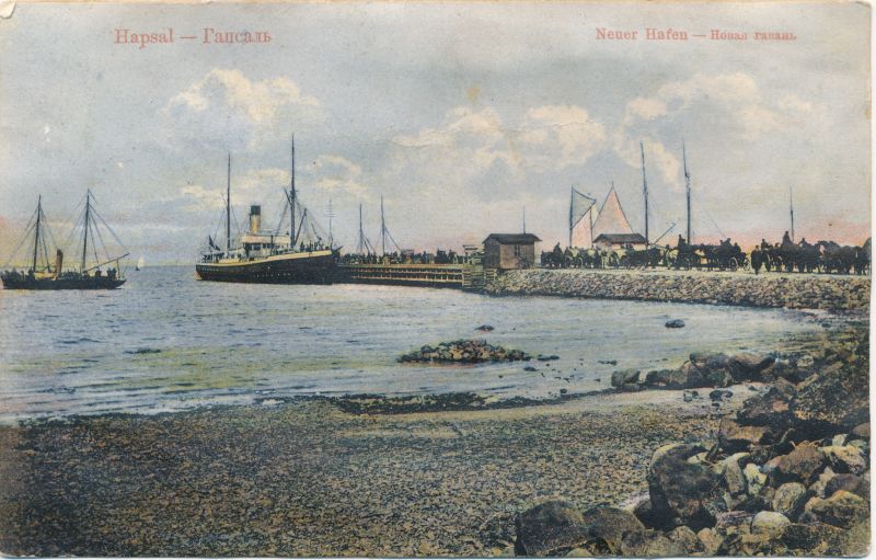 Postkaart. Haapsalu Uussadam. Enne 1914.
