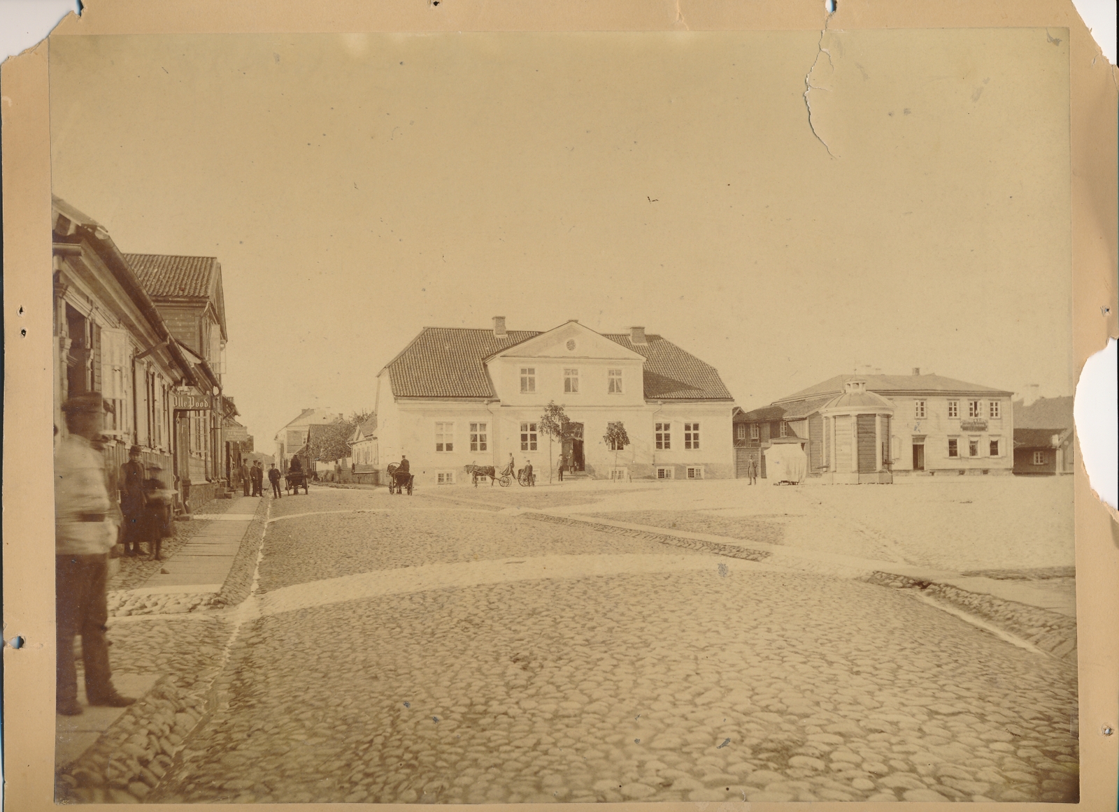 foto, Viljandi vana turuplats ja Lossi tänav