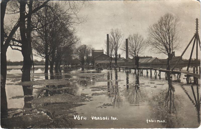 Foto. Suurvesi Vaksali teel Võrus. 1926.