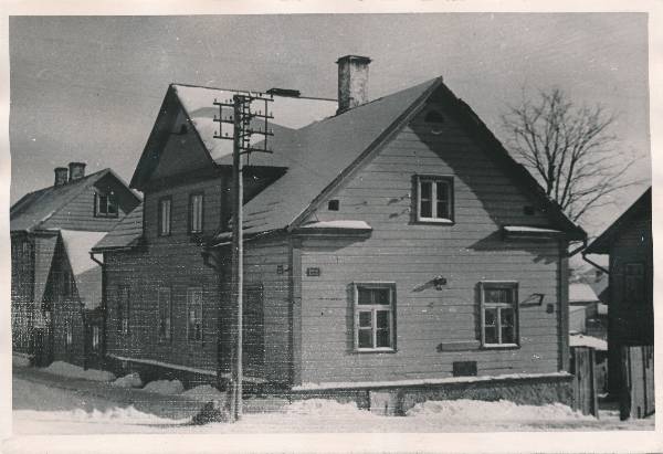 Tartu linnavaade. Maja, Roosi tn 45. (1924.a. asus EKP konspiratiivkorter)
