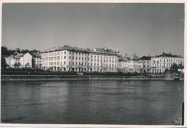 Vanalinn, vaade Emajõelt. Tartu, 1957.
