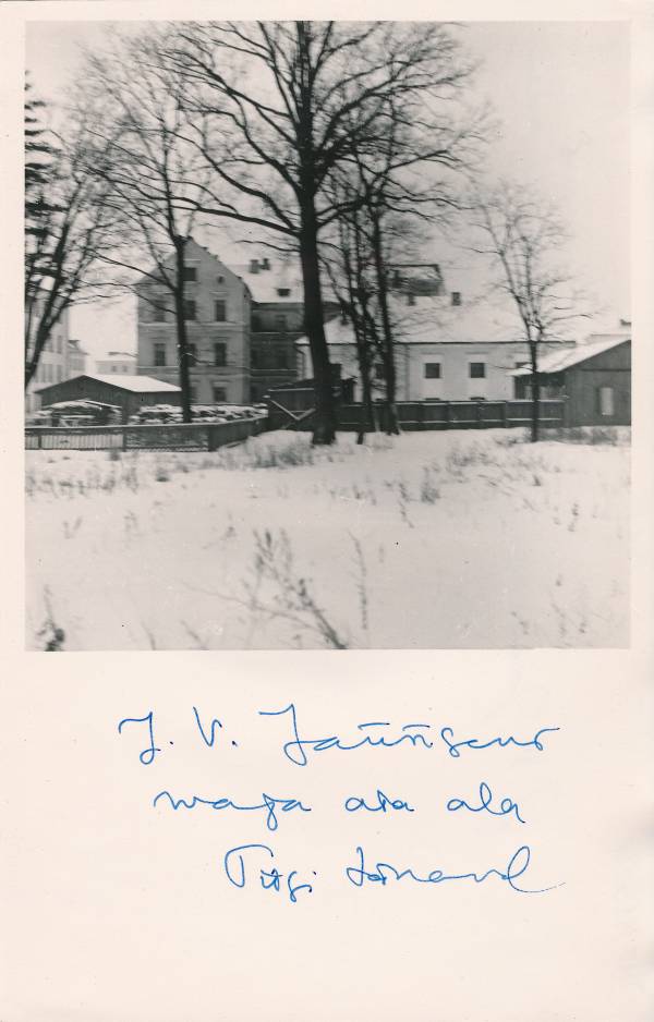 J. V. Jannseni maja asukoht Tiigi tänaval. Tartu, 1960.
