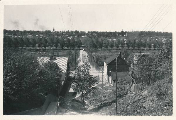 Lubja t (vaade jõe suunas). Tartu, 1957.