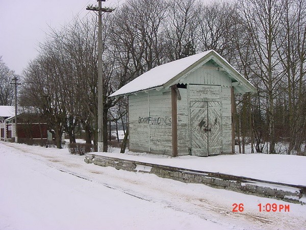 Lääne-viru County of Lehtse Railway Station Lehtse alevik