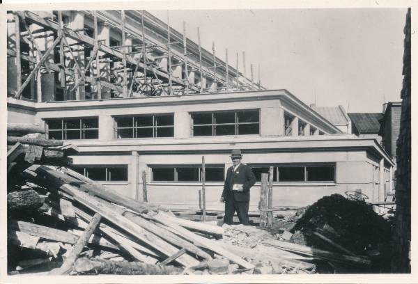 Tartu turuhoone ehitustööd, 1936-1937.