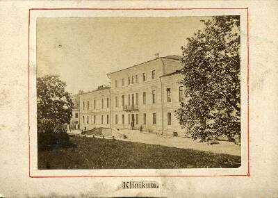 Toomemägi: suur kliinikum (suur kliinik; sisehaiguste kliinik). Tartu, 1890-1900.