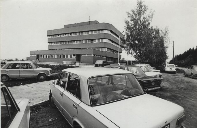 Tartu KEKi peahoone (Riia 130), 27.11.1979. Foto Kaljo Raud.