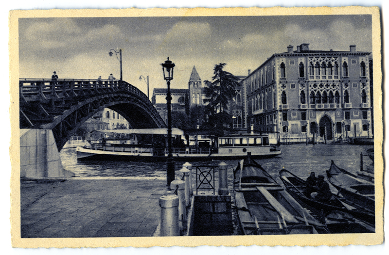 Postkaart: Ponte dell'Accademia Veneetsias