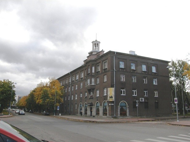 Neoclassistic residential buildings in Narva County of East-Viru County in Narva city Puškini and Jola streets, Gerassimovi-Haigala-Kreenholm Quarter