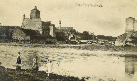 Narva. Vaade Narva ja Ivangorodi kindlustele