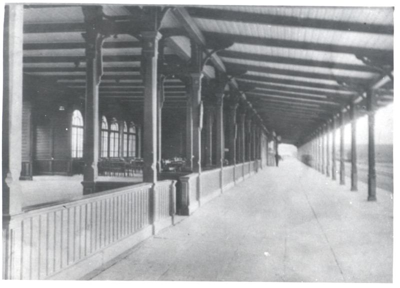 Foto. Haapsalu raudteejaam (ehit. 1905), ca 1910. 1967. Ü. p. M. Arro.