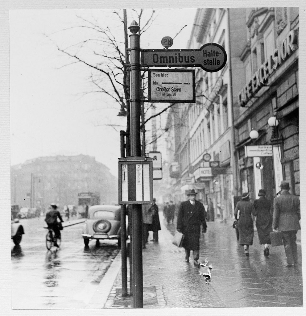 Street in Berlin, Germany 1937