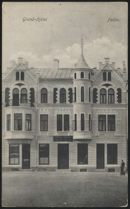 trükipostkaart, Viljandi, Grand Hotel, u 1910, kirjastus H. Leoke (Wiljandi)