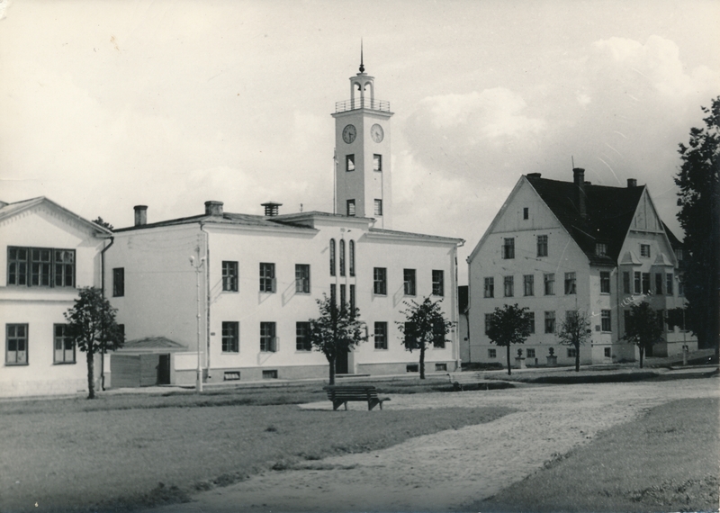 foto, Viljandi, raekoda, veetorn, u 1960