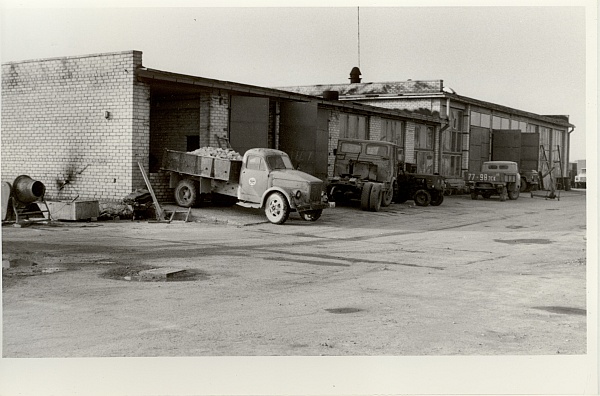 foto, Paide RTK endine autogaraaž-töökoda 04.10.1984.a.