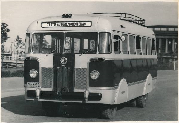 Tartu Autoremonditehas nr 3. GAZ-51 alusel valmistatud autobuss. 1959.a.