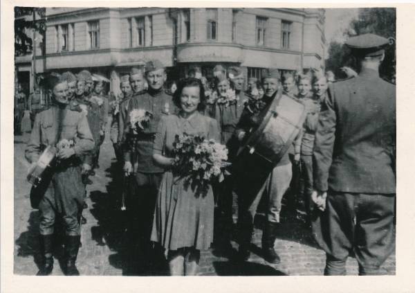 Punaarmee Eesti Korpus Riias. 1940ndatel.