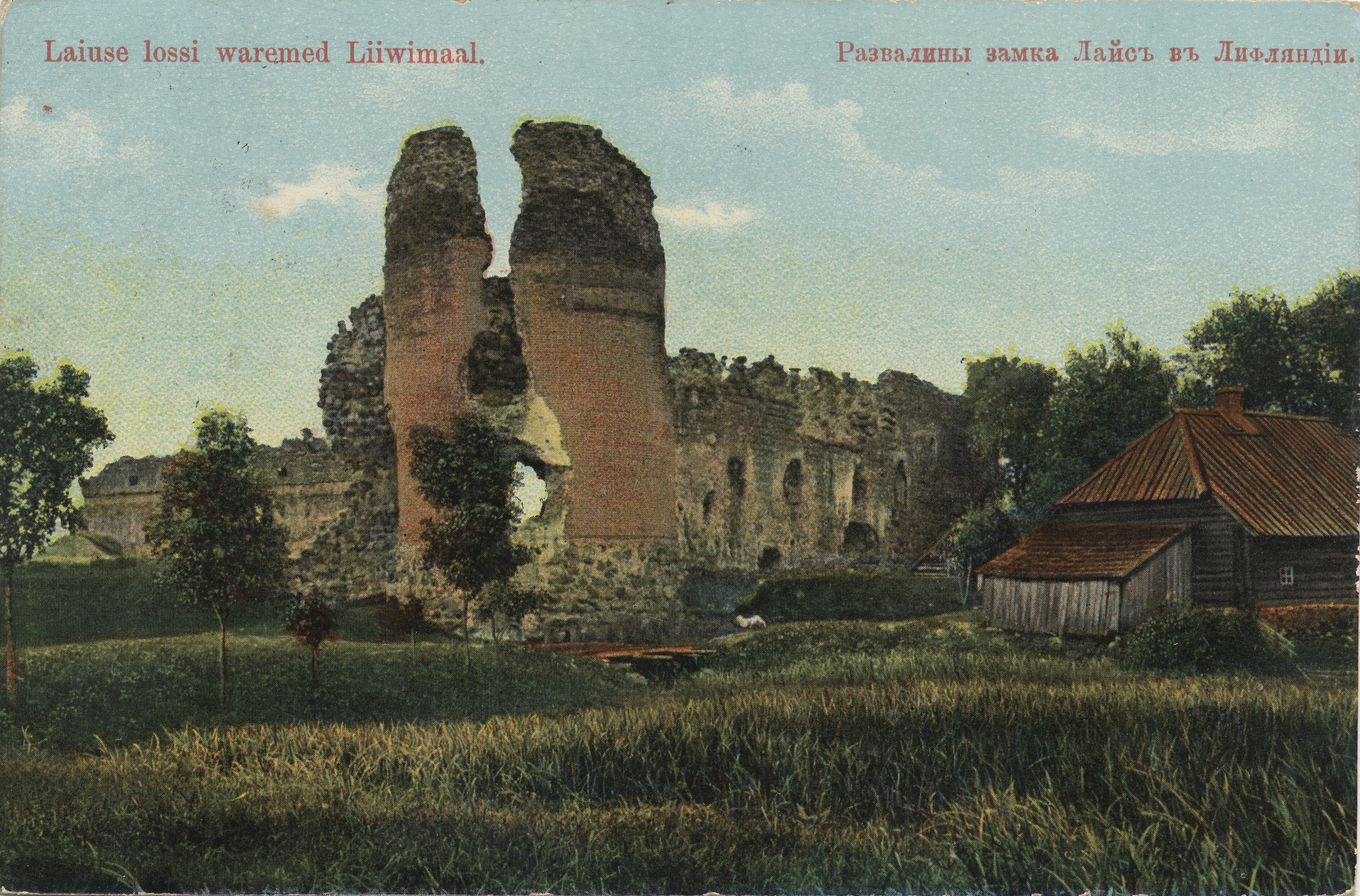 Wide castle waremed Liiwimaal : Disruptions of Lissu Castle into Liflland