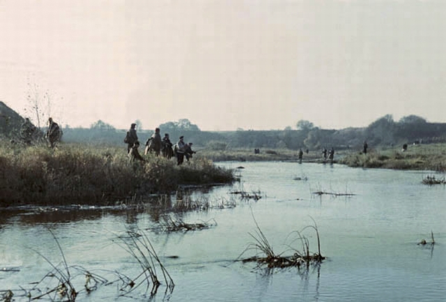 Õngemehed Pirita jõe ääres kala püüdmas.