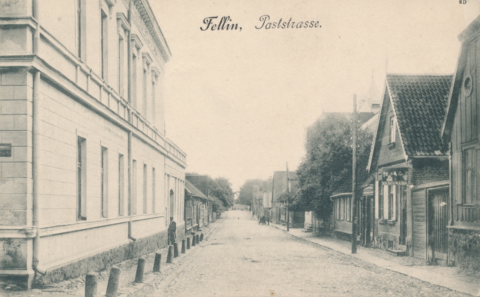 trükipostkaart, Viljandi Posti tn algus u 1905 kirjastaja E.Ring