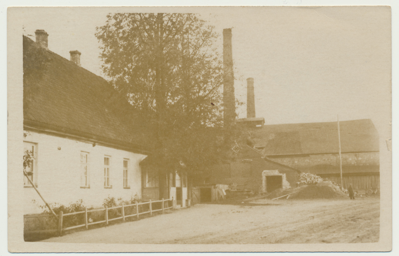 foto, Viljandimaa, Meleski klaasivabrik, välisvaade, u 1925