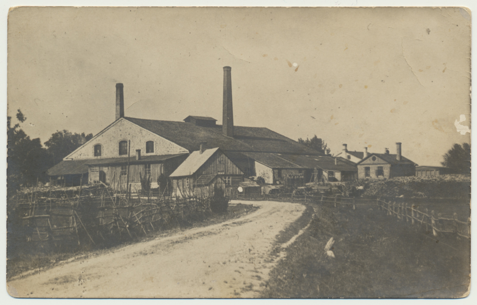 foto, Viljandimaa, Meleski klaasivabrik, välisvaade, u 1910