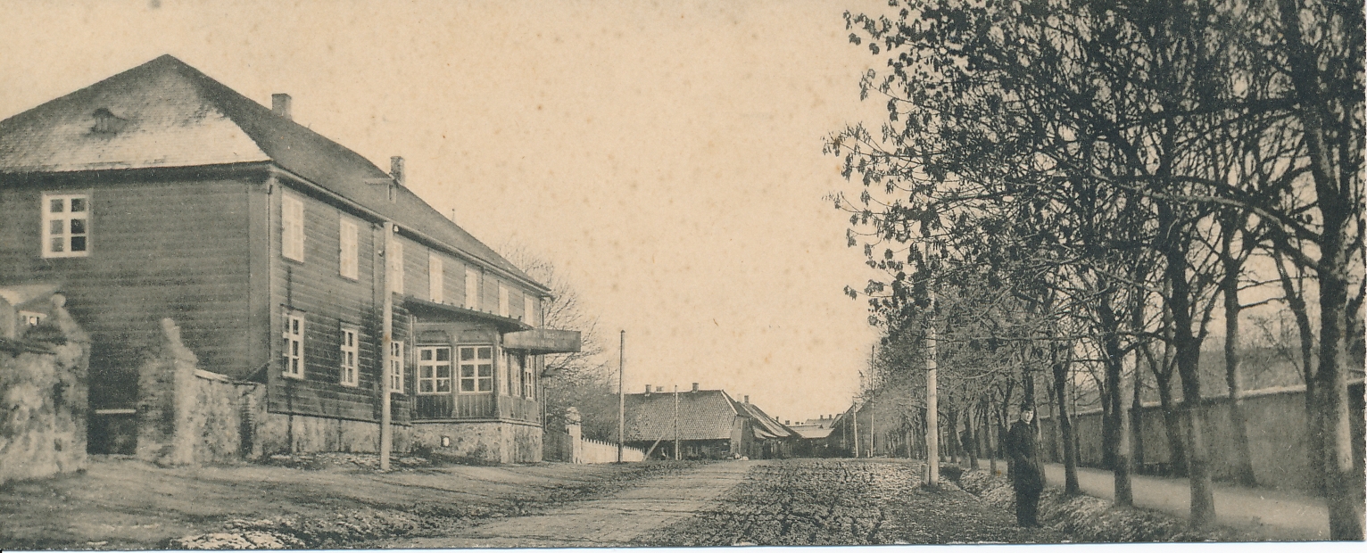 trükipostkaart, Viljandi, Vaksali tn, hobupostijaam-võõrastemaja Klinke u 1905