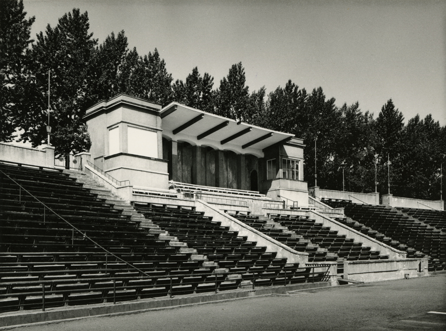 Kalevi (end Komsomoli) staadion, vaade kesktribüünile. Arhitekt Erika Nõva