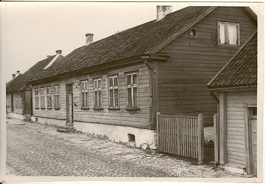 foto, maja Paides Pikal tänaval 1957.a.