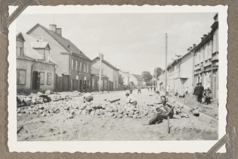 Sillutise panek Tartus Võru tänaval (Filosoofi tänavast kesklinna poole), 1939.