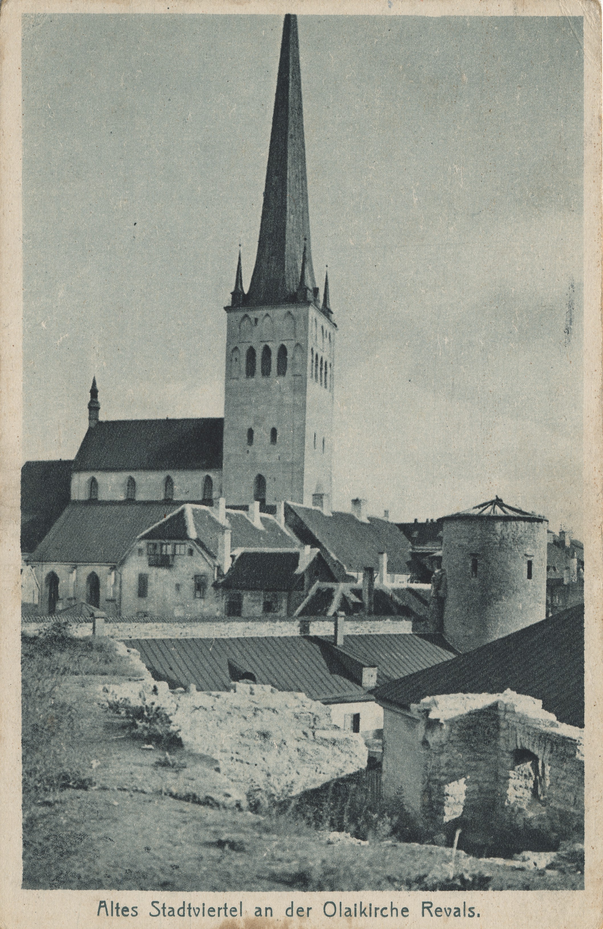 Old Townquarter at the Olaikirche Revals