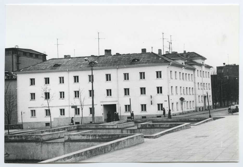Tartu. Building Vanemuise tn. 8, where the apartment of the corporation "Amicitia" was located