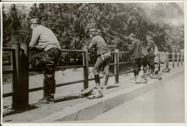 foto, Paide Autobaasi kalamehed võistlustel 1970-ndatel a.