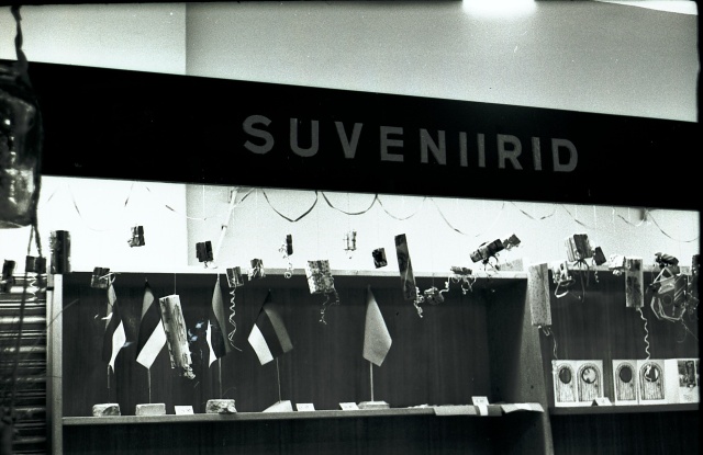 fotonegatiiv Paide kaupluste jõulukaunistused 1991